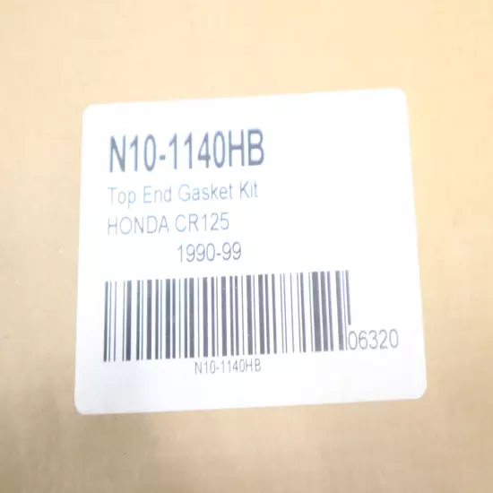 HONDA CR125 NEWCOMB TOP END GASKET KIT N10-1140HB