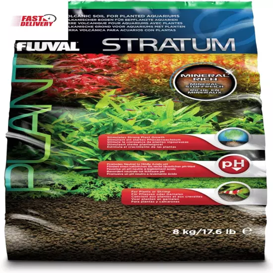 12695 Plant and Shrimp Stratum for Freshwater Fish Tanks, 17.6 Lbs. – Aquarium S