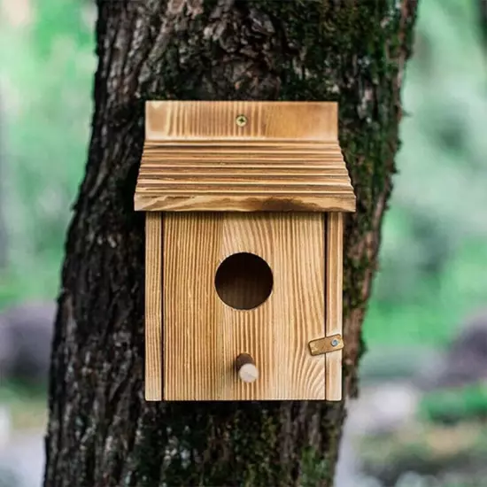 Outdoor Wooden Bird House Outdoor Hanging or Wall Mounted Bird House M4L27323