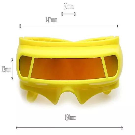 SPACE ROBOT ALIEN PARTY COSTUME CYCLOPS FUTURISTIC WRAP ROBOT SUNGLASSES ROBOCOP