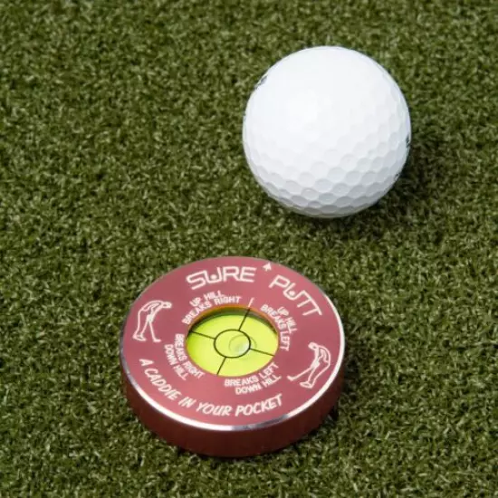 Sure Putt Pro Golf Putting Aid - Pink - Learn to Read Greens & Lower Scores!