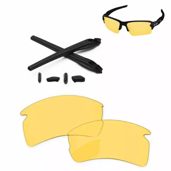 Lensology Polarized Replacement Lenses & Kit For-Oakley Flak 2.0 XL OO9188 - Opt