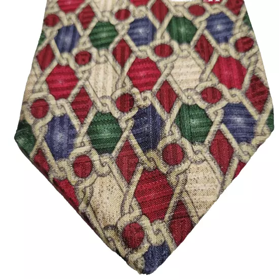 Cervino Alta Moda Colorful Rope Knot Design All Business Handsome SILK Necktie