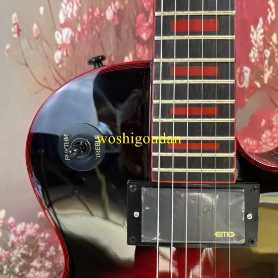 Custom LP Red Widow 2015 electric guitar EMG pickup quilted maple top