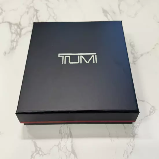 New Tumi Alpha SLG Passport Holder Black Wallet with Box case Cover