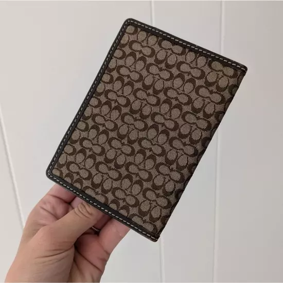 Coach Brown Passport Holder