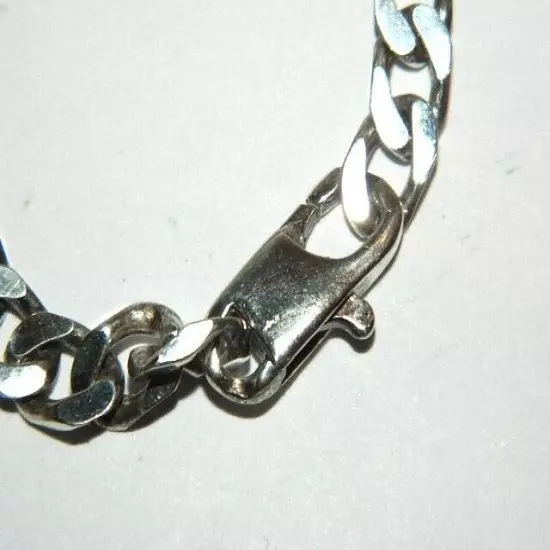 Cuban Chain Bracelet in Sterling Silver 925/ 1000 Length Cm. 19.5 Weight 17.5 g