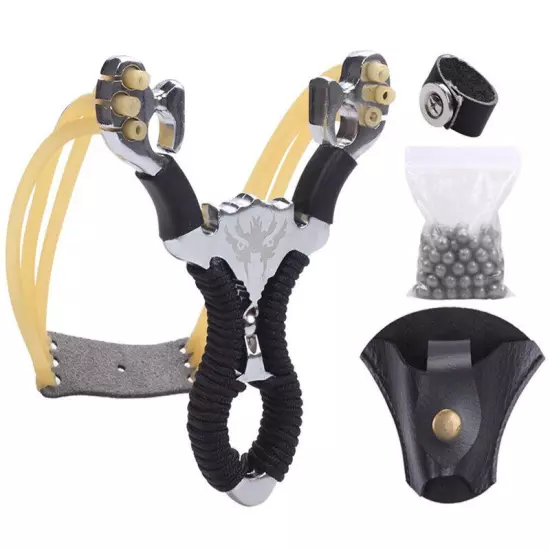 Stainless steel slingshot powerful hunting Slingshot catapult Outdoor Practice