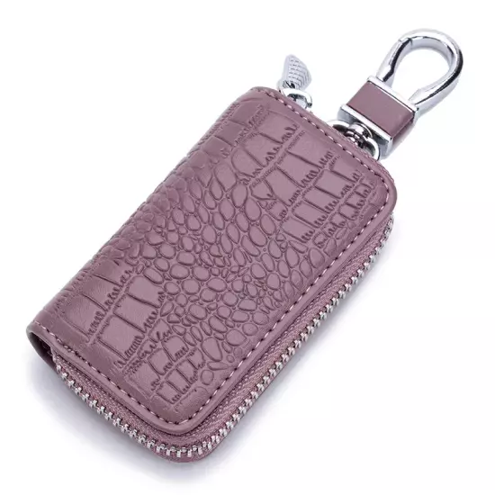 Mini Key Holder for Car Keys Wallet Pouch Bag Premium Leather Keychain Housekeep