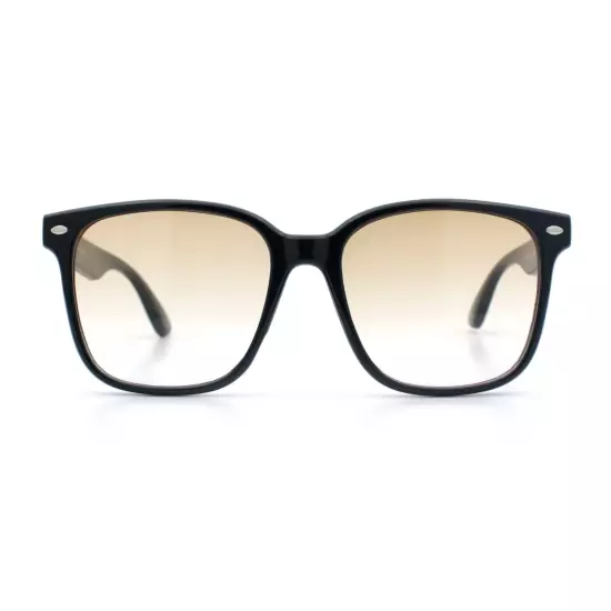 Retro Hipster Photochromic Lens Oversize Horn Rim Plastic Sunglasses