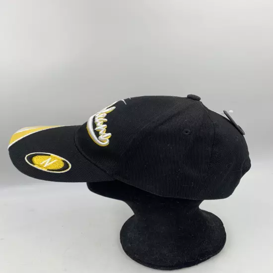 New Orleans Black White Yellow Adjustable One Size Fits Most Cap