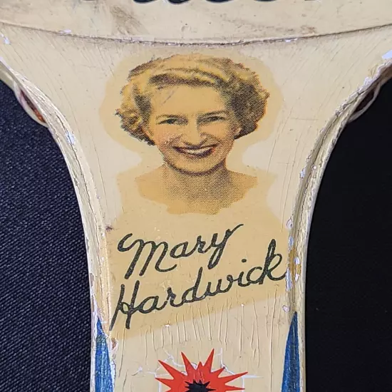 Antique Mary Hardwick "Valiant" Wilson Tennis Racket 