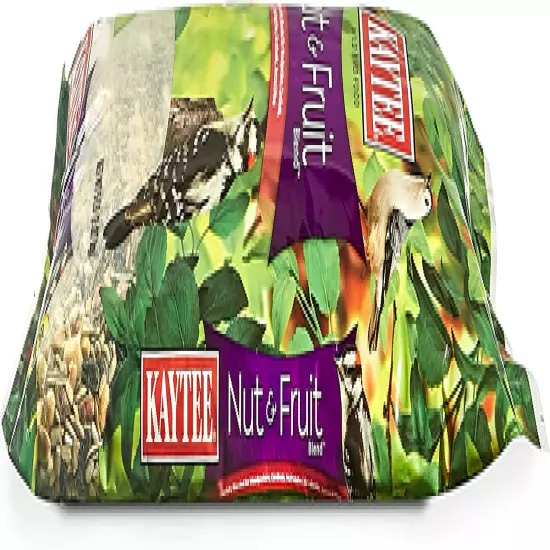 Wild Bird Food Nut & Fruit Seed Blend for Cardinals, Chickadees, Nuthatches, Woo