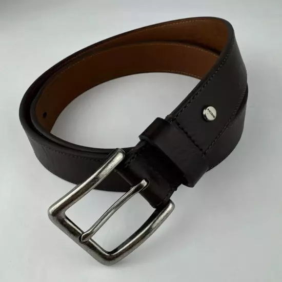 Boconi Leather Belt Men's Size 36 Brown 34013L/200