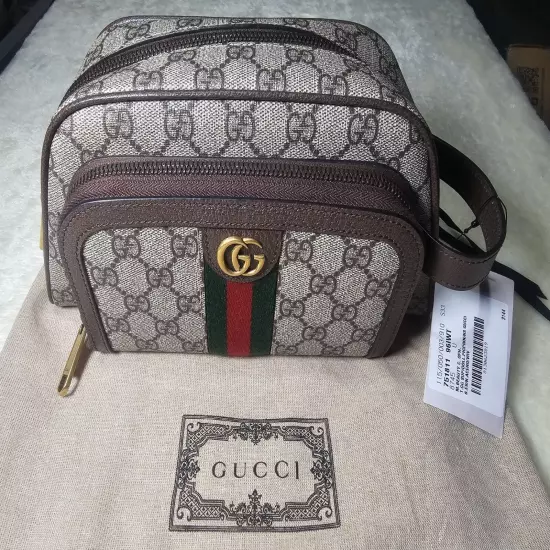 Gucci Clutch Bag/Beauty Cosmetic Toiletry Bag Supreme Marmont Web Handbag 751811