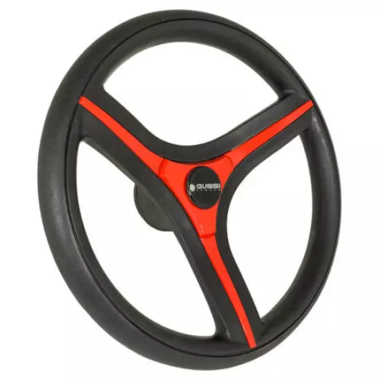 Gussi Italia "Brenta" Black Steering Wheel for Club Car Precedent Golf Carts