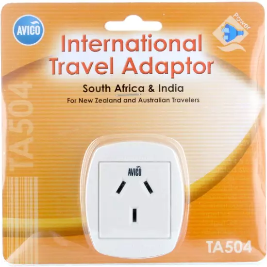 Power Plug AU Travel Adaptor Type M 10A BS546 South Africa Swaziland Lesotho