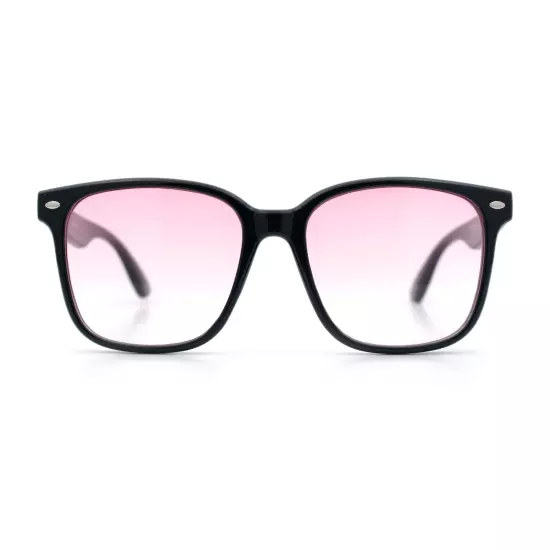 Retro Hipster Photochromic Lens Oversize Horn Rim Plastic Sunglasses