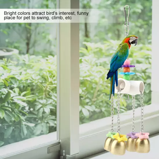 Birds Swing Toy Climbing Ringing Bells Parakeet Playing Toys Exercise