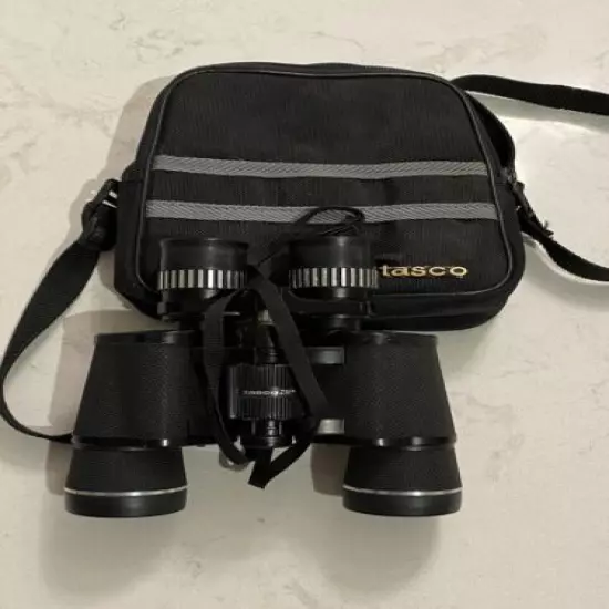 Vintage 1988 Tasco Zip Focus Zoom Binoculars 7x21x40+Case