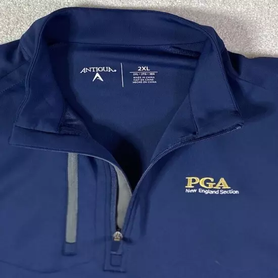 PGA New England Section 1/4 Zip Pullover Antigua Golf Performance Golf Men’s 2XL