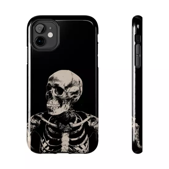 Dark Skeleton Skull Tough iPhone & Samsung Galaxy Cases Cover, Gift For Men