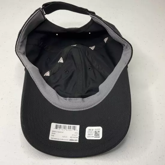 Adidas Hat Baseball Cap Aeroready One Size Adjustable Women Black White Logo NWT