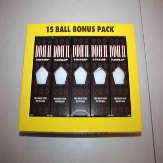 15 Dunlop DDH II Vintage Golf Balls NEW IN SLEEVES