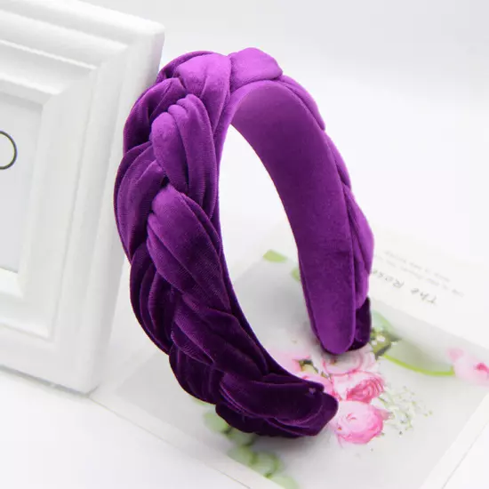 Women's High-grade Velvet Braided Headband Hairband Hair Band Hoop Accessories