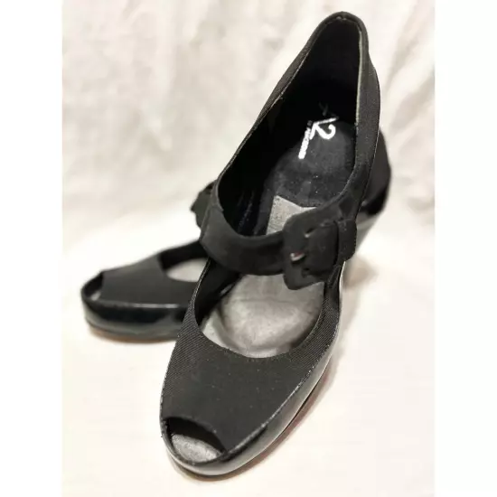 A2 Aerosoles Peep Toe Comfy Heels Women’s Size 10 Cushioned Excellent Condition 