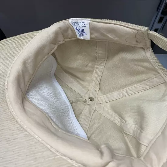 New Mexico Tan Corduroy Adjustable Strap hat Never Worn