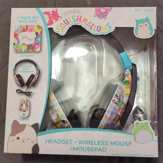 Squishmallows Wired Headset w/Mic ONLY!! Very Cute!