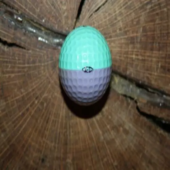 VINTAGE AQUA AND LAVENDER PING EYE GOLF BALL MUST SEE!!!!! RARE!!!!