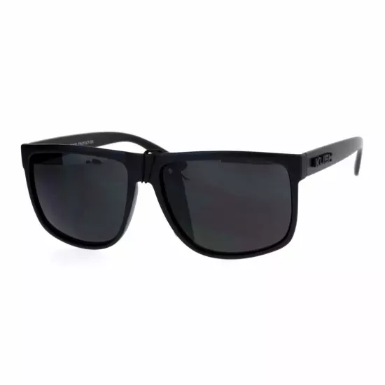 KUSH Sunglasses Classic Black Square Frame Unisex Fashion Shades UV 400