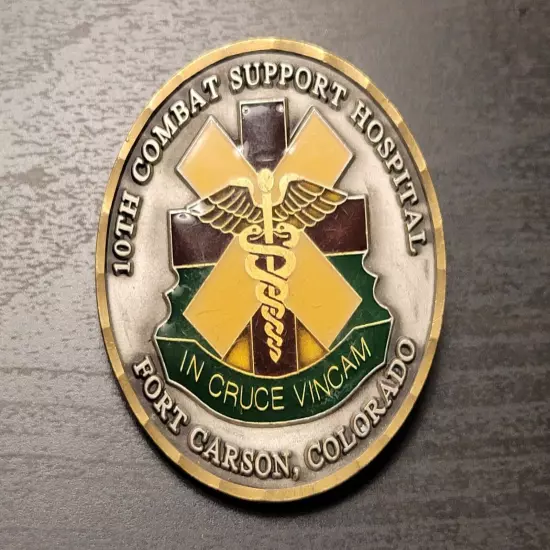 US ARMY Fort Carson Colorado Medical Combat Support Hospital Challenge Coin 