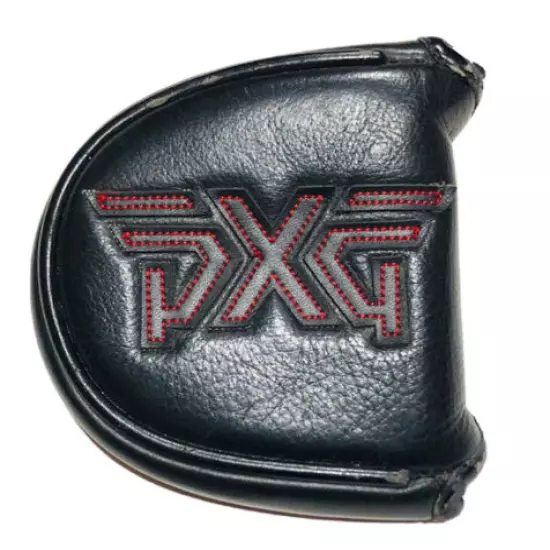 *”PXG Leather Mallet Magnetic Closure Putter HeadCover Good Condition FREE SHIP