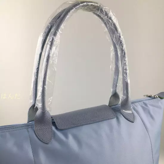 LONGCHAMP Le Pliage Green Shoulder Bag L Sky Blue