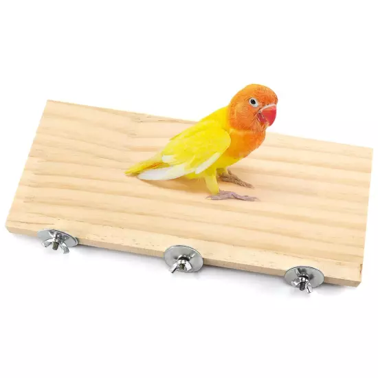 Bird Platform Wooden Flat Bird Perch for Cage Budgie Parrot Perches for Parak...