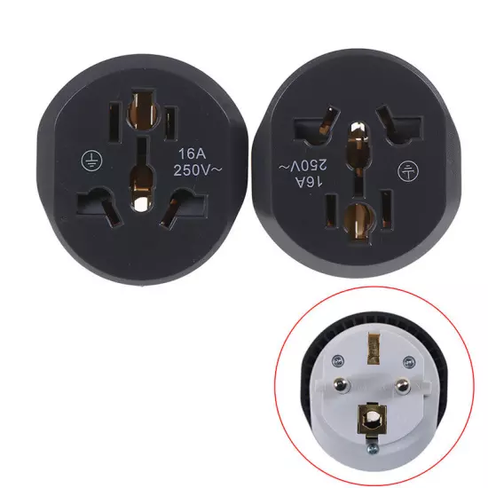 16A Universal EU Travel Adapter Euro Converter UK US AU to EU AC Socket Plug!