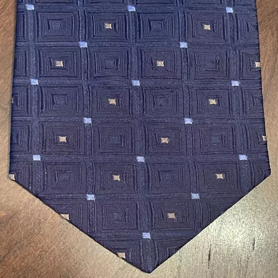 Michael Michael Kors Blue 100% Silk Men’s Neck Tie Made In China