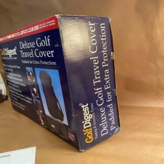 Golf Digest Training and Accessory Center Deluxe Travel Cover NEW in Box Padded