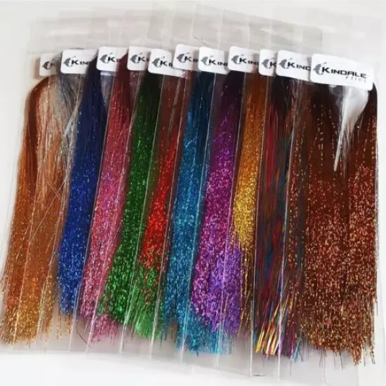 Fine Holographic Tinsel - Choice of Colour - Fly Tying Materials - Ribbing 