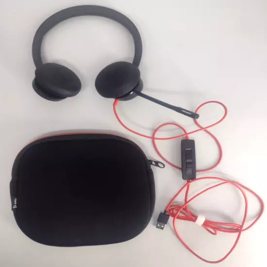 Plantronics Poly Blackwire 8225 Wired Headset & Bag