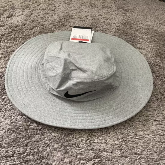 Men’s Grey Nike Golf Bucket Hat UPF 40+ - Size Large/XL - New With Tags