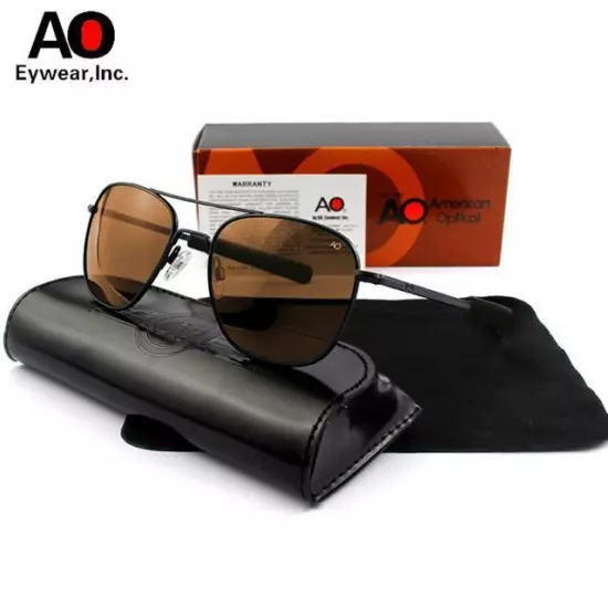 Pilot AO Sunglasses Men Top Quality Brand Designer AGX Tempered Glass Lens Sun