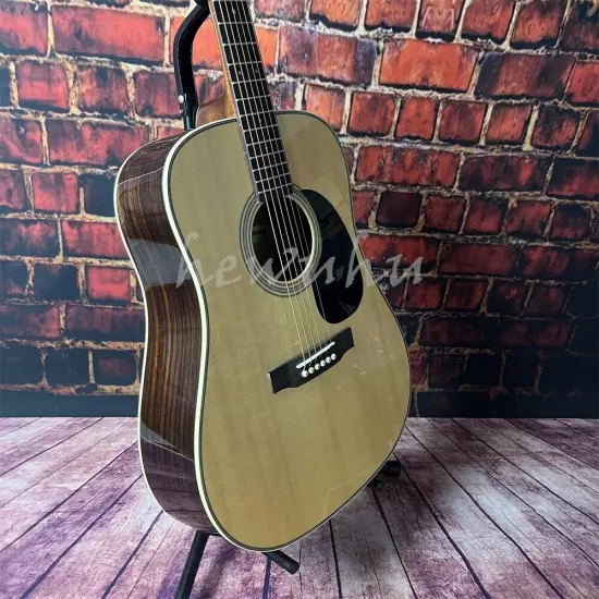 Custom D-28 acoustic guitar solid spruce top 41-inch in stock shipping quickly