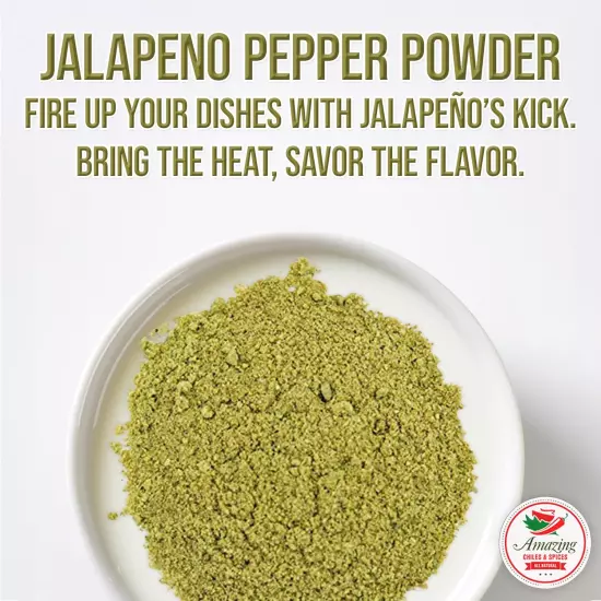 Jalapeno Powder Seasoning 4Oz – Natural and Premium. Great for Chili, Salsa, Spi