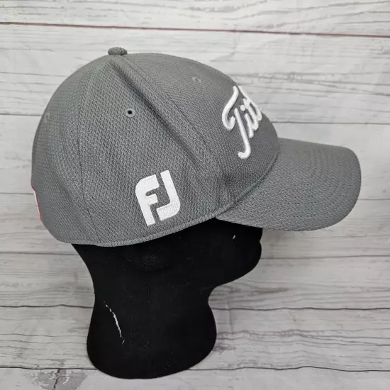 Titleist Pro V1 Hat Cap Size L/ XL FJ FootJoy Gray Golf Cap A-Flex Stretch Fit