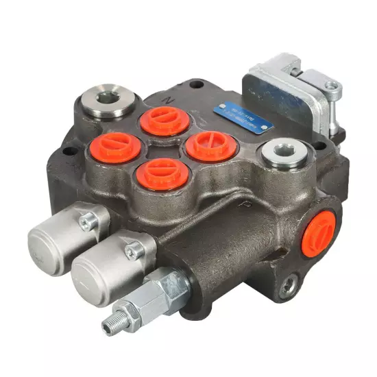 2 Spool 21GPM Hydraulic Directional Control Valve For Tractor Loader w/Joystick