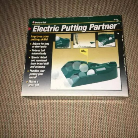 JEF World Of Golf Electric Putting Partner Golf Gifts & Gallery Tested and Works